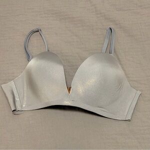Victoria Secret Elegent  Light Blue Gray Women's Bra